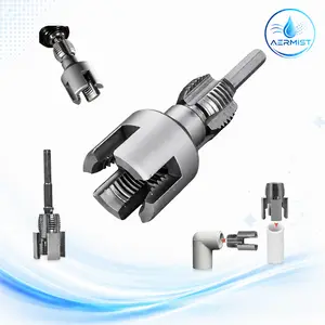 1/2'' 3/4'' PVC Pipe Thread Cutting Tool Integrated Internal & External Pipe Threading Tool Upgrade Pipe Thread Cutting Tool for Plumbing DIY Repairs