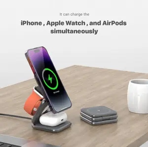 3 IN ONE FOLDABLE WIRELESS CHARGER