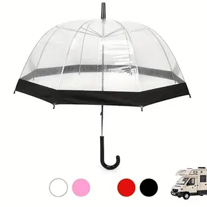 [Durable Plastic Daily Rain Umbrella] 1pc Apollo Automatic Clear Bubble Umbrella, 33.07*46.06 inches, Universal Fit, Uncharged, Durable Plastic, Transparent Design for Daily Use and Rainy Days umbrella  hat Women's Snow Garden Boots Collapsible Vampire  W