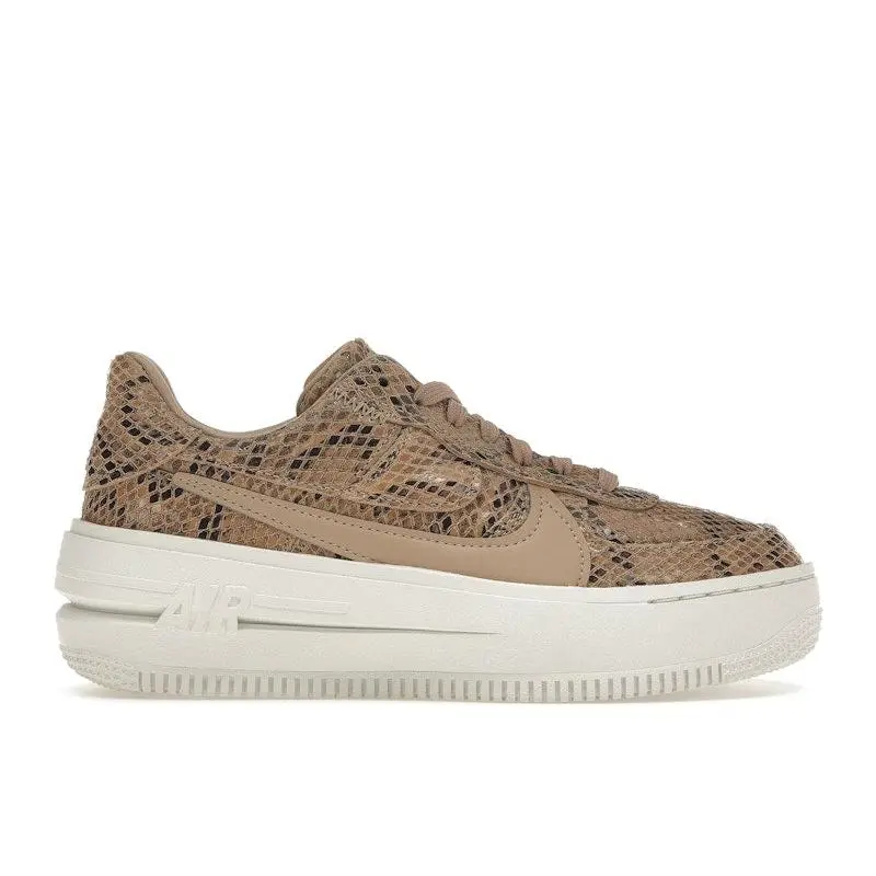 Nike Women's Air Force 1 PLT.AF.ORM Brown Snakeskin Print, from StockX