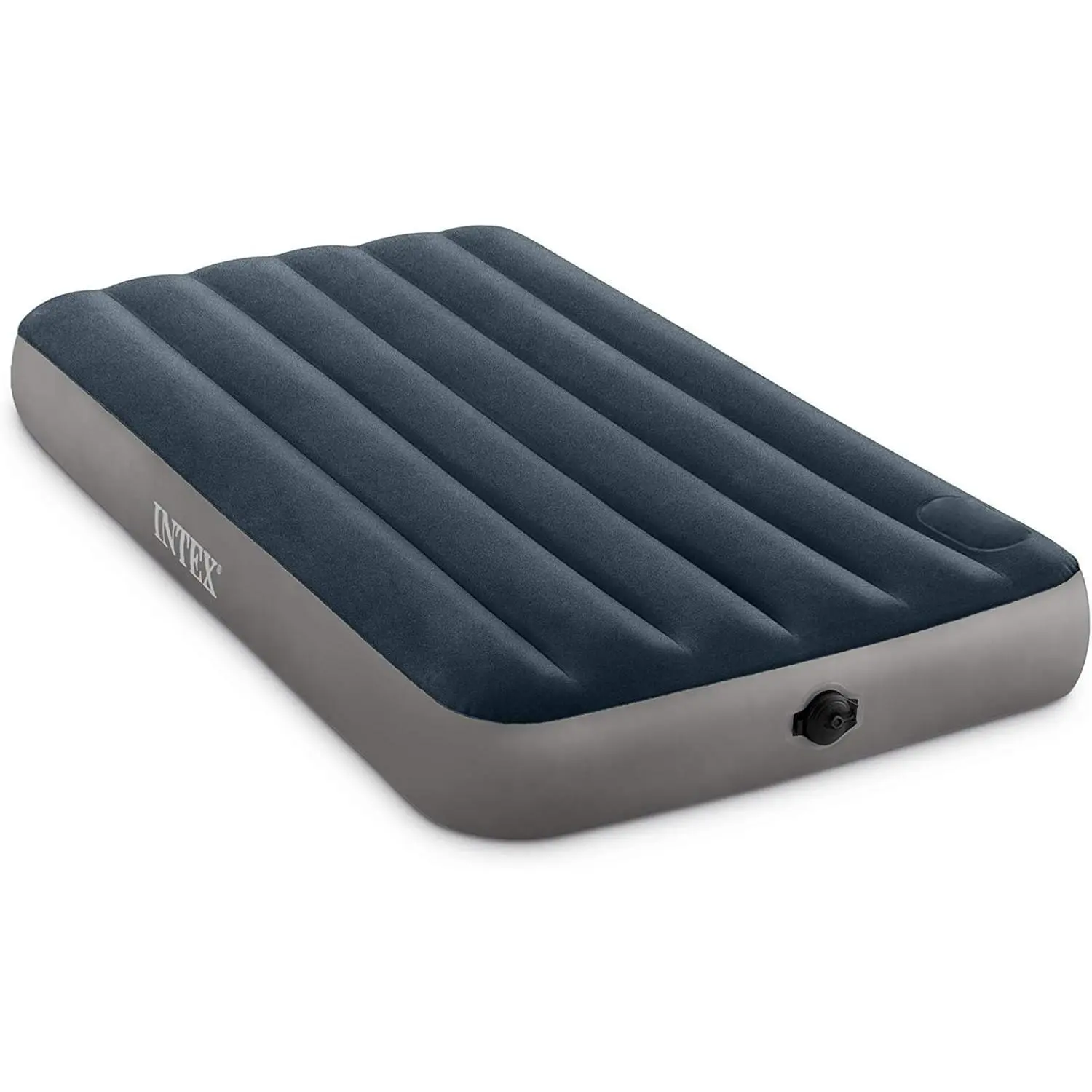 64781E Dura-Beam Standard Single-High Air Mattress: Fiber-Tech – Twin Size – 2-Step Pump – 10in Bed Height – 300lb Weight Capacity
