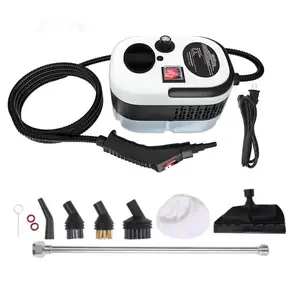 Portable Handheld Steam Cleaner with 10 Accessories, Adjustable Levels, Fast Heat-Up Steamer for Kitchen, Bathroom, Tile & Car Cleaning | Efficient Grease Dirt Remover, All-in-One Steam Cleaner for Household & Auto Care