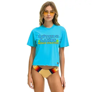 OUTSIDE LANDS 2024 BOYFRIEND TEE - NEON BLUE