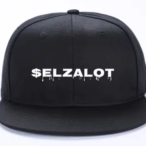 SELZALOT Flat Brim 3D Embroidery Snapback Caps Custom Sports Hat for Men