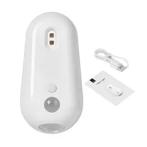 Smart Toilet Light with UV Sterilization Motion Sensing USB-C Rechargeable Peel And Stick Soft Nightlight for Bathroom Easy Installation Eco-Friendly 1800mAh Battery