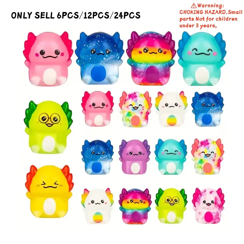 6/12/24 Piece Slow Rebound Soft Plush Animal Squeeze Toys, Party Favors, Classroom Rewards, Kids Toys, Cute Animal Dolls, Kawaii Squishies, Squishy Fun Set, Squishy Pack