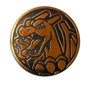 Official POKEMON Coin - Charizard - Holo FOIL Shiny - Trading Card Game Flipping Coin