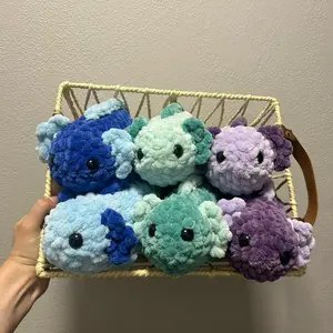 Crocheted Axolotl Biggy