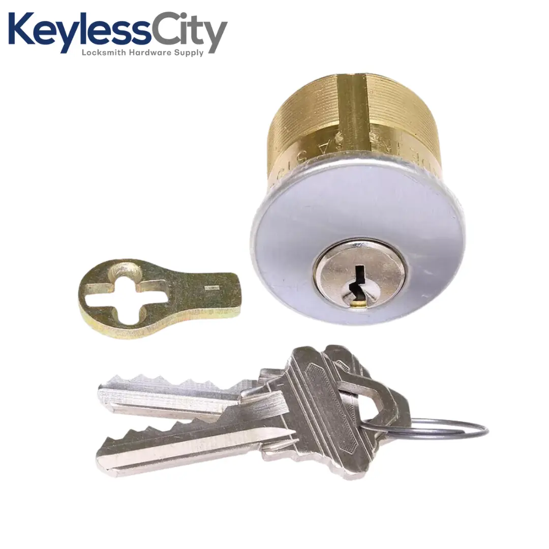 Schlage Premium Mortise Cylinder - 1" - 26D - Satin Chrome (Copy)
