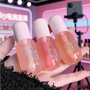 Moisturizing Plump Lip Gloss, Long-Lasting Waterproof Lip Gloss, Hydrating Crystal Clear Lip Gloss (3 Pack)