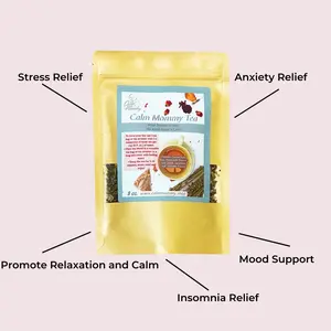 Calm Mommy Tea - Herbal, Promoting Relaxation and Supporting Digestive Health - Effective in Reducing Blood Pressure and Improving Sleep - Beverage