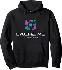 Cache Me If You Can | School IT Staff & Tech Support Pullover Hoodie - Diegoort Shop 59B0FH7PFQKF