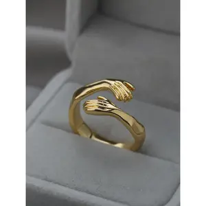 Creative Hand Design Cuff Ring, Statement Ring, Fashion Accessories for Both Men & Women for Party, Daily Clothing Decor, Trendy All-match & Exquisite Jewelry for Birthday Gift