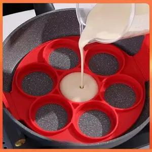Non-Stick 7-Hole Silicone Egg&Pancake Flipper
