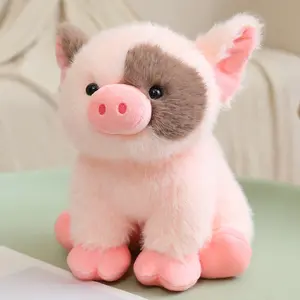 Soft Cute Plush Toy Xiaoxiang Pig |   Polyester Cartoon Simulated Sitting Animal, Tear-resistant, Bite-resistant, Suitable for All Breed Sizes Dogs and Cats