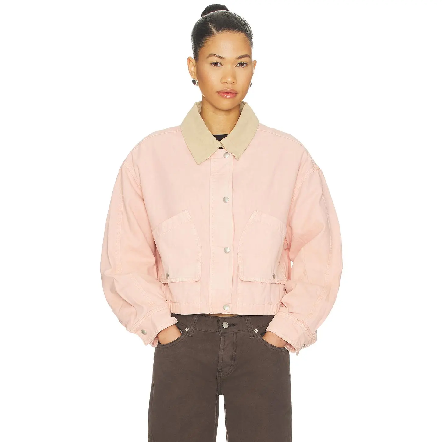 BLANKNYC Collared Jacket in Lawn Party