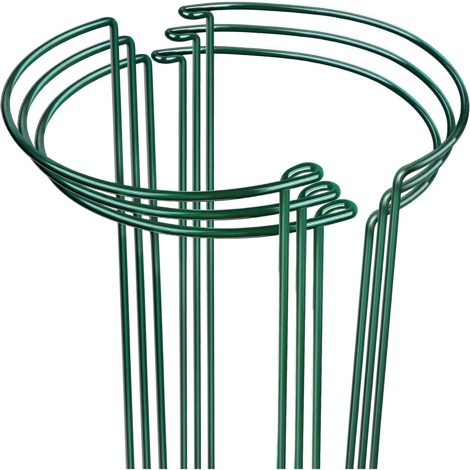 Support Stakes, 6 count Peony Cages and Supports,  Stakes for Indoor , Outdoor , Monstera Tomato Hydrangea Support Cage, 10" W x 15.8" H