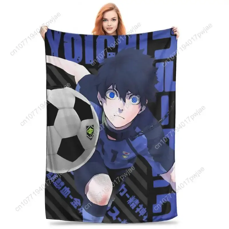 Bachira Meguru - Blue Lock Blankets Flannel Funny Soft Throw Blankets for Bed Sofa All Season Custom blankets