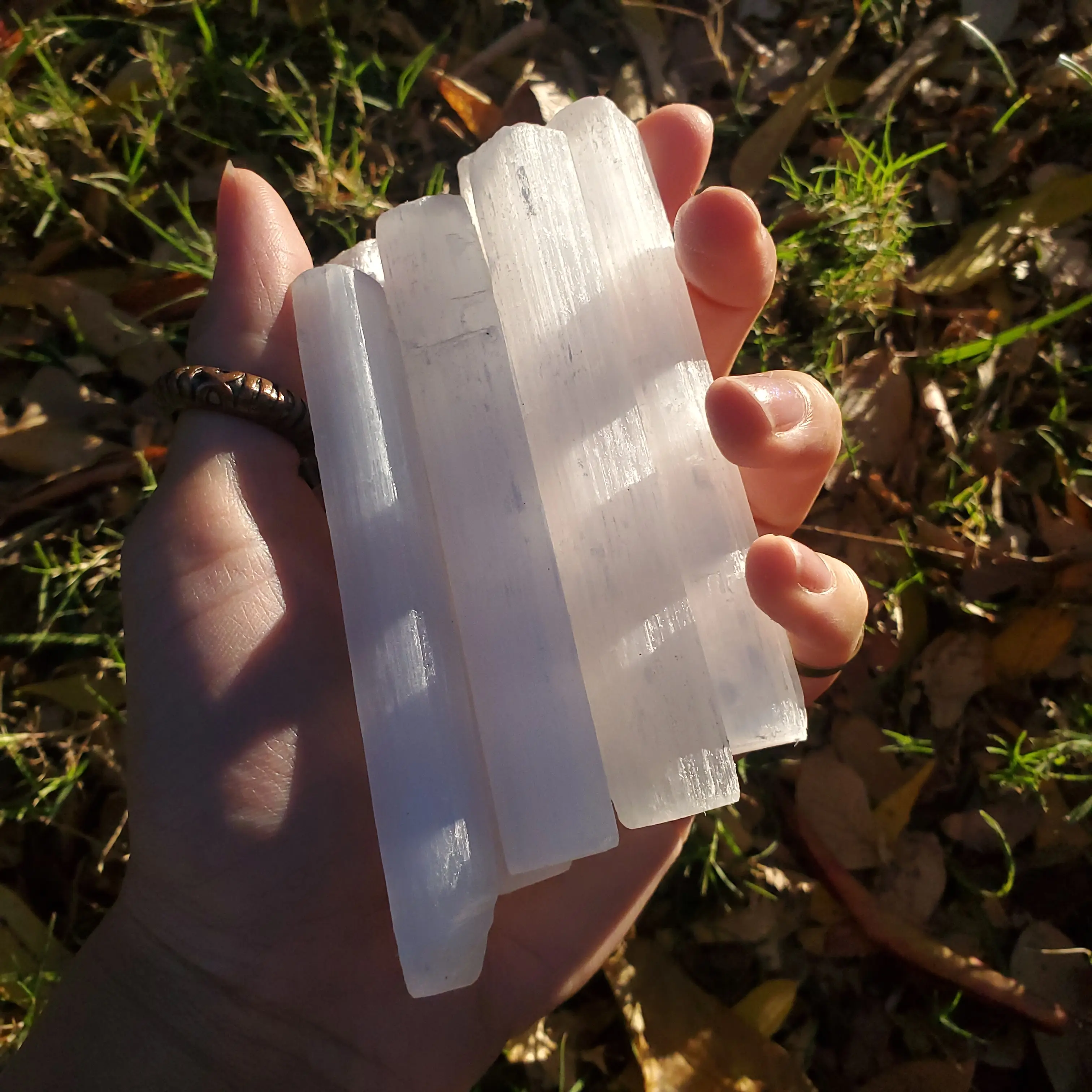 Selenite Wand - Selenite Stick for Energy Clearing