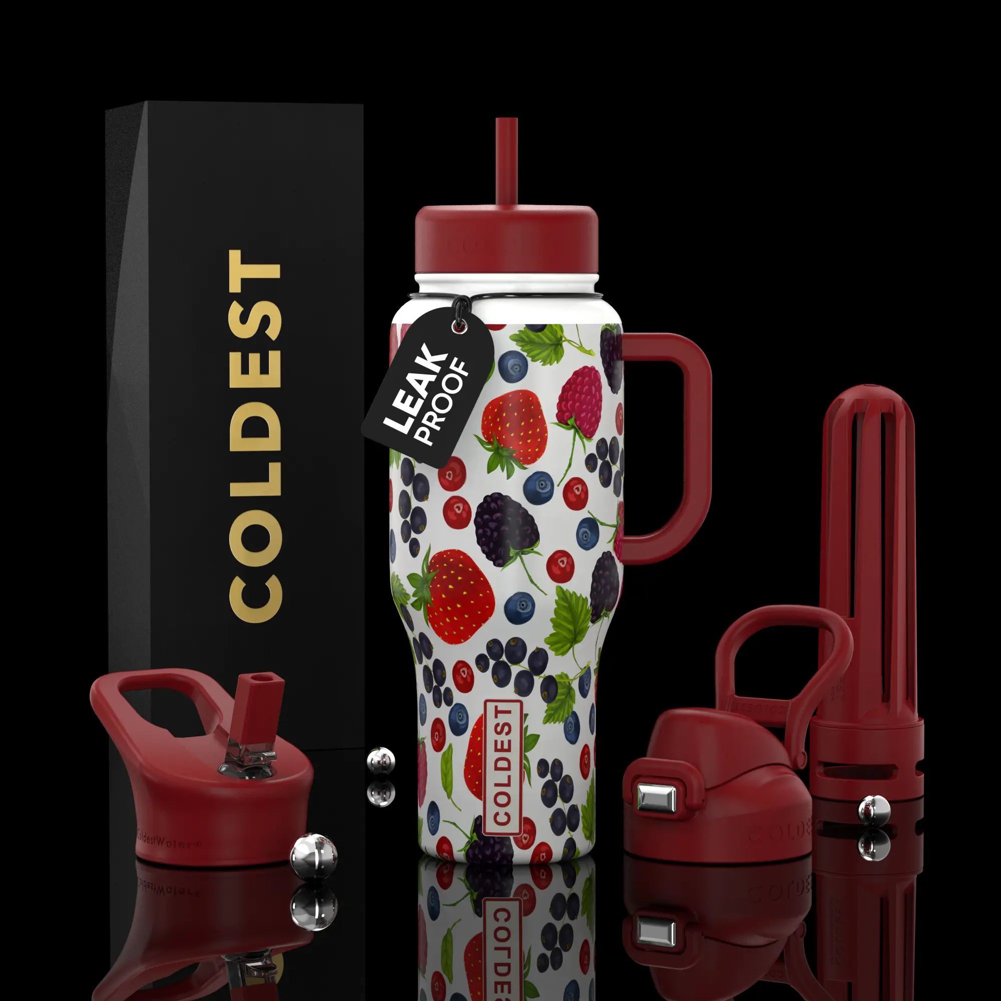 COLDEST 36oz Limitless Ultra v8 Vacuum Flask - 1L Insulated Kitchen Drinkware Flasks