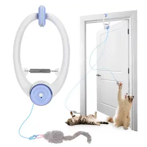 Cat Toys Electric Door Hanging Cat Toy Interactive Cat Toy USB Rechargeable Self Play Toy Retractable Kitten Toys