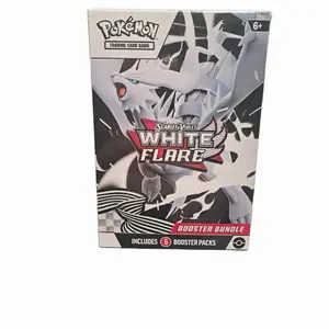 Pokemon White Flare Booster Box 6 Packs Scarlet Violet Trading Card Game Booster Bundle