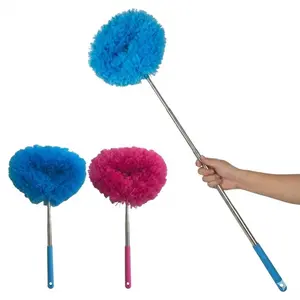 Extendable Microfiber Duster Cleaning Tool, Long-Handle Dust Cleaner for Ceiling Fans, Blinds, Corners, Shelves & High Places, 1PCS