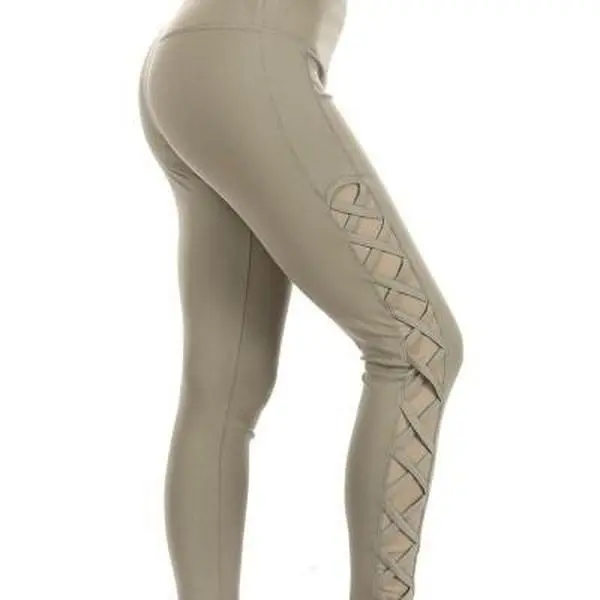 Sage Women's Tummy Control Mesh Sports Leggings Yoga