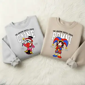 The Amazing Digital Circus T-shirt, TADC Characters Sweatshirt, Circus Fan Gift, Circus Theme Hoodie, Anime Gift