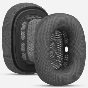 X-KPS01  Premium Replacement Ear Cushions for Apple AirPods Max Headphone, Protein Leather Memory Foam Earpads with Excellent Noise Isolation (Black)