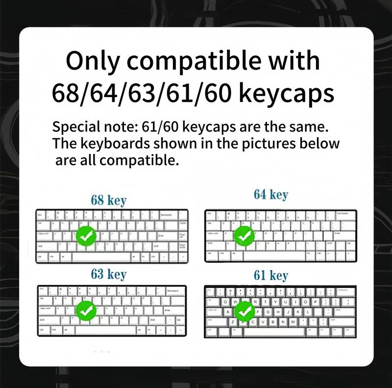Purple Themed Keycap Set 108 Keys for Full Size TKL 65% Mechanical Keyboard, Double Shot PBT Keycaps for Custom Gaming Setup