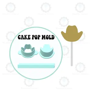 Cowboy Hat Cake Pop Mold | Deluxe Cutter, Popper, and Tray Option