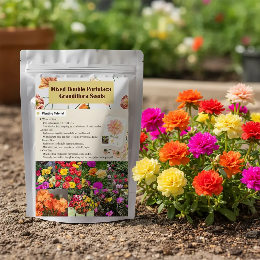 10,000 +PCS (Moss rose) seeds - mixed purslane seeds for perennial garden simple planting flowerpot gifts