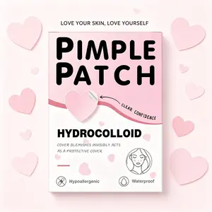 KHAZIX  Invisible Heart Hydrocolloid Skin Care Patch, Cover Blemishes Invisibly, Single Item Pack, Non-Flammable, Notified Via Scpn/cpnp, Made in China