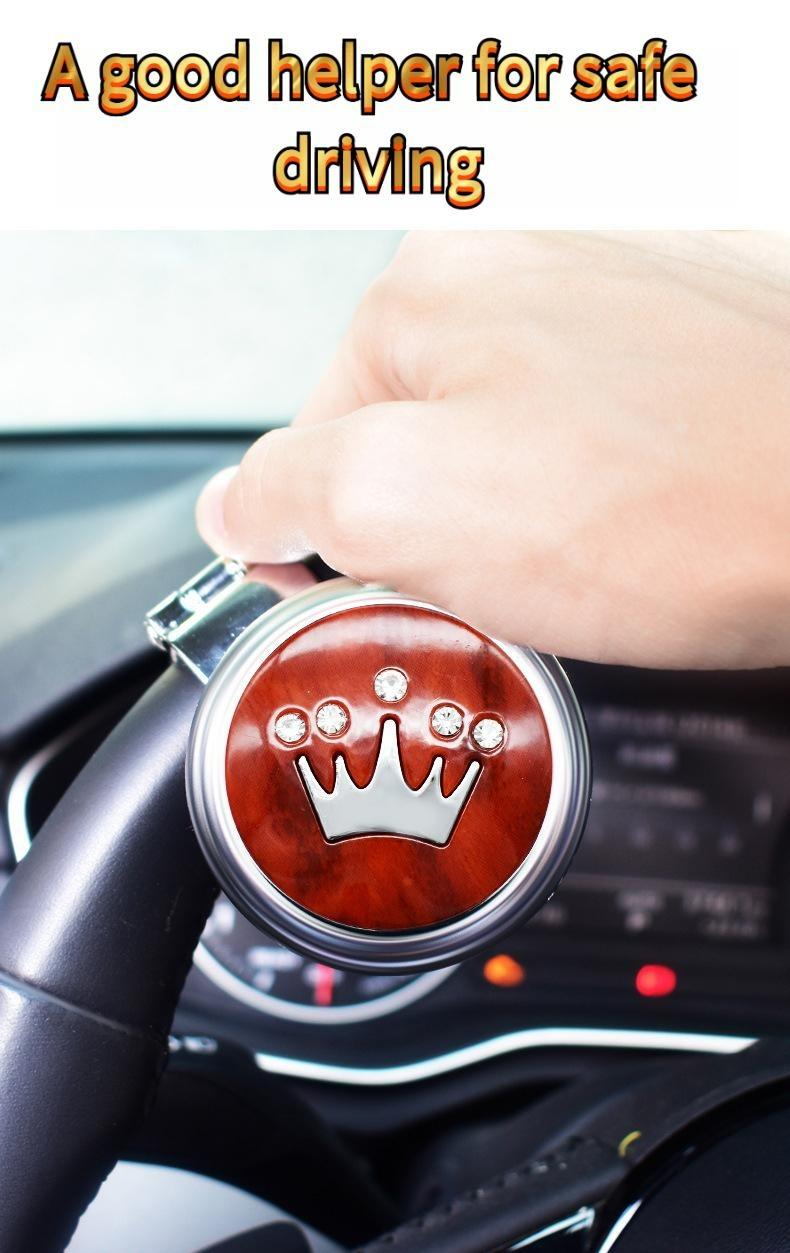 Steering Wheel Power Assist Ball Universal 360° Rotation Spinner Knob for Car Truck SUV One Finger Steering Zero Effort 5 Styles with Precision Ball Bearing and Non-Slip Rubber Pad