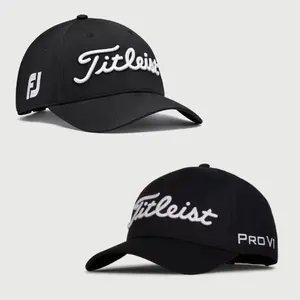 Titleist Men’s Tour Performance Golf Hat | Lightweight Mesh Adjustable Cap, Sun Protection UV 50+, Breathable Sports Headwear – Black Available