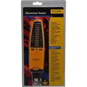 Fluke 12 VAC/VDC to 600 VAC/VDC, Voltage Tester LCD and LED Display, +/-2% Basic DC Accuracy, AAA Power Supply T+