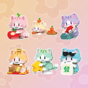 Lucky Cats Picky Pads Picking Fidget Toy, DIY Micro Building Blocks Kit - Reusable/Remeltable - Not for Small Children