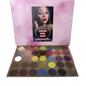 Follow your heart pallet eyeshadow Matte Creamy Mettalic Glitter