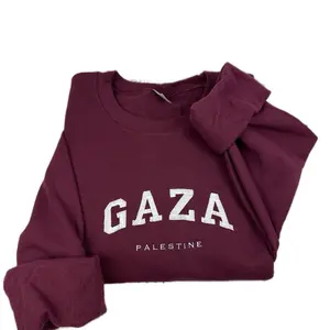 Gaza Palestine Embroidered T-shirt Sweatshirt Hoodie - Free Palestinian Shirt