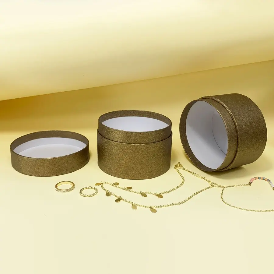 Cardboard Cylindrical Gift Box, Storage Box for Small Cosmetics, Candy, Jewelry, Valentine's Day and Birthday Gifts