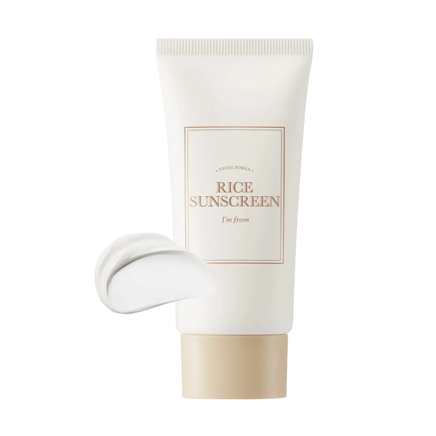 [I'm from] Rice Sunscreen 50ml, Physical, rice extract 41%, Non-nano zinc oxide, Reef friendly, skin sun protection