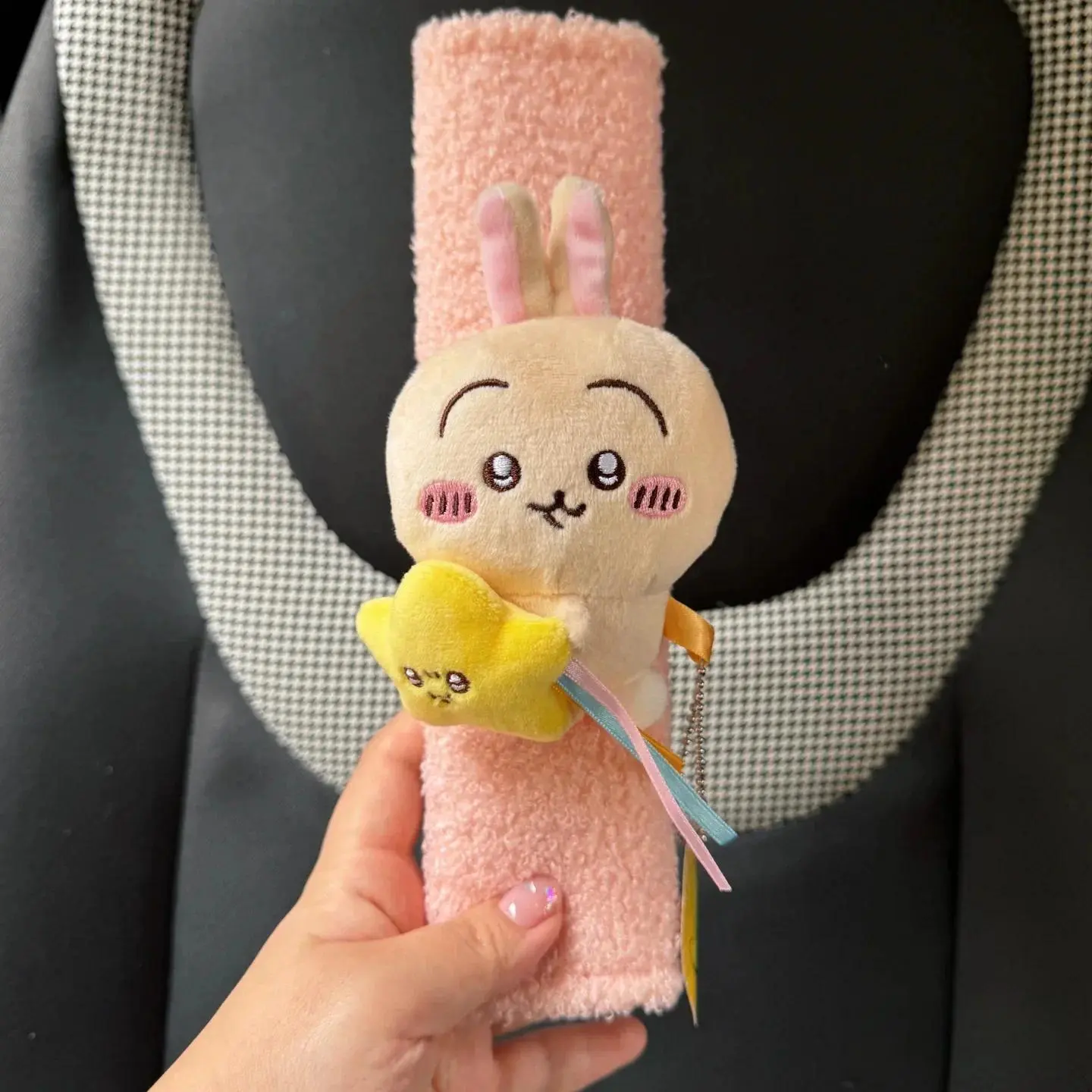 Chiikawa Car Seat Belt Shoulder Guard Children Shoulder Pad Car Accessories Anti-Wear Cartoon Hachiware Usagi Girl Car Gift