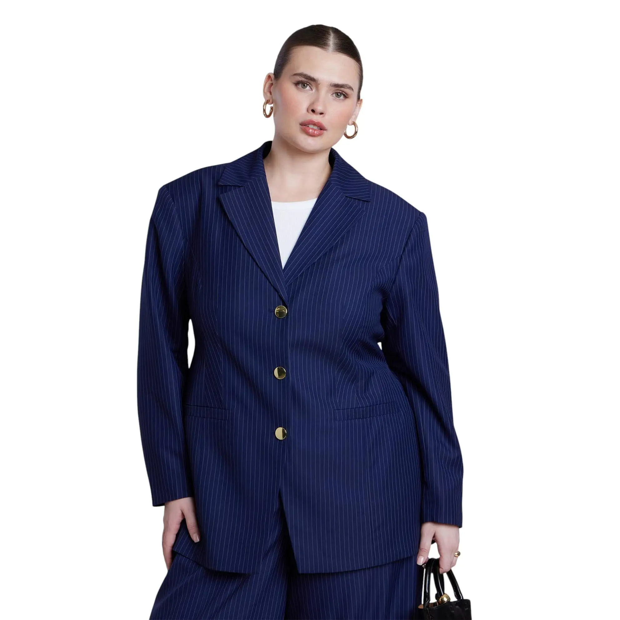 ELOQUII Women's Plus Size Nipped Waist Blazer With Back Adjuster