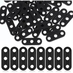 Rope Tightener, 30 PCS Tent Rope Tensioners Plastic Cord Tensioners Tent Wind Ropes Buckle Fasteners 3 Hole Paracord Tensioner Ropes Adjuster for Camping Hiking Picnic Outdoor Activities, Black