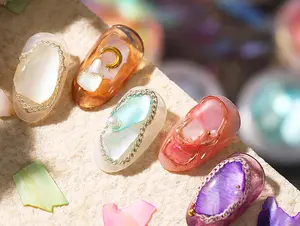 12 cases Sea shell flakes nail decoration