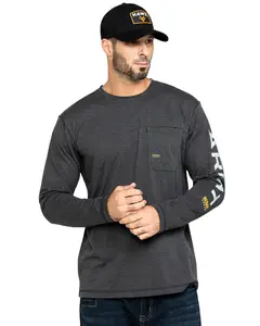 Ariat Men's Rebar Workman Logo Long Sleeve Work Shirt - 10027815