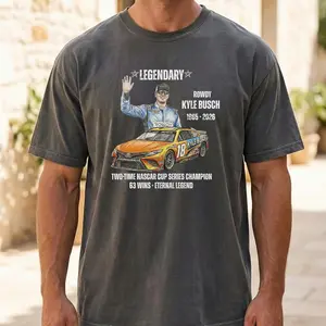 Comfort Colors Kyle Busch Tribute Shirt, RIP Rowdy Shirt, Kyle Busch Shirt, Remembering Kyle Busch Shirt