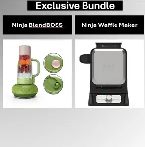 Bundle: Ninja BlendBoss (DB351) & Waffle Maker (BW1001) Bundle: Ninja BlendBoss (DB351) & Waffle Maker (BW1001)