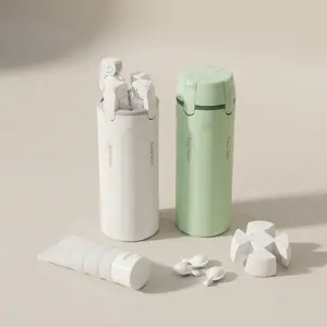 4 in 1 Travel Dispenser Bottles Refillable,Travel Shampoo and Conditioner Bottles，No Spill Space Saving Compact,for Vacation Business Trip tiktokshopspringglowup